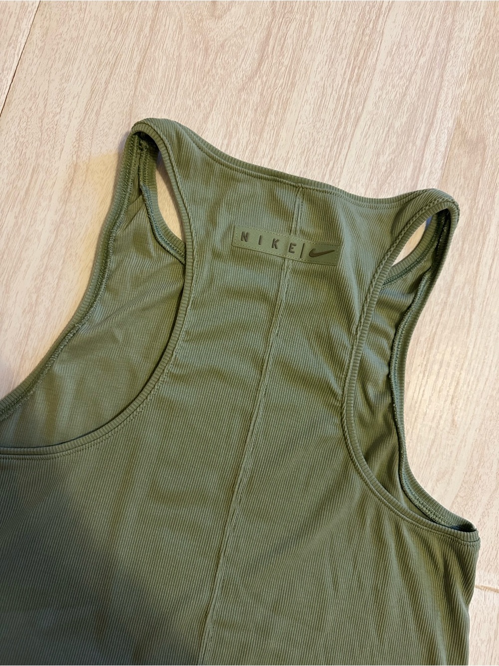 Nike Olive Green Racerback Tank - Picture 4 of 4